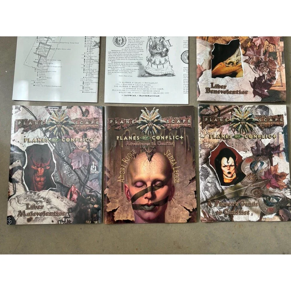 PLANES OF CONFLICT BOX SET Planescape Dungeons & Dragons AD&D TSR 1995 VERY RARE